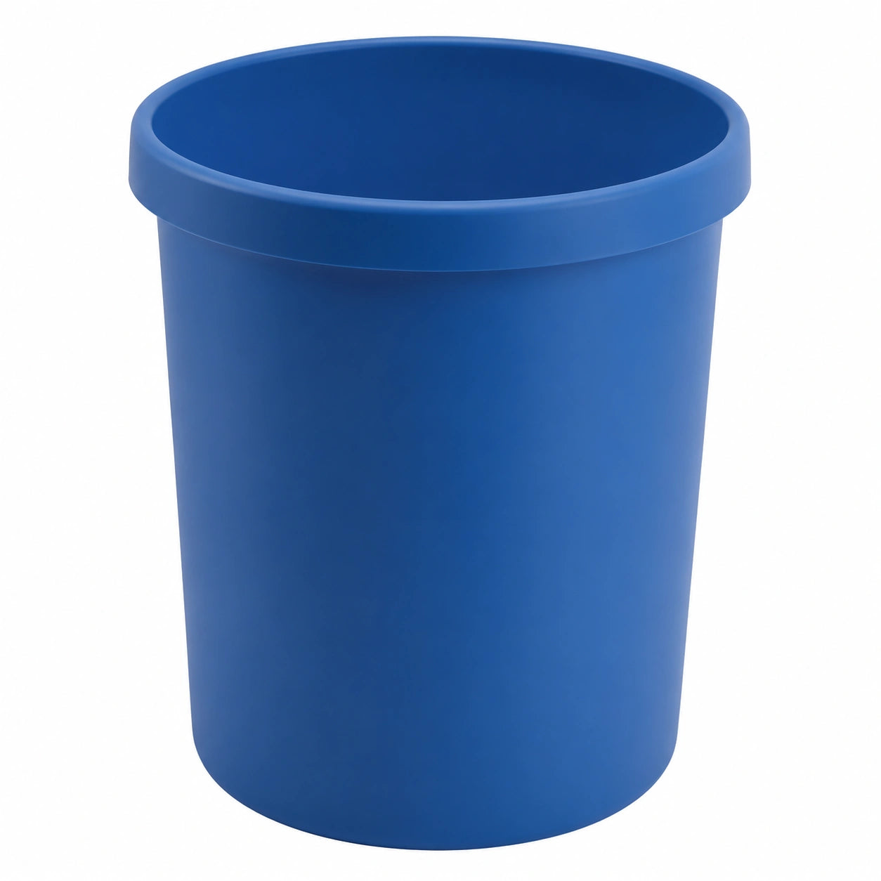Helit Mülleimer 30L Blau mit Griffrand, Kunststoff