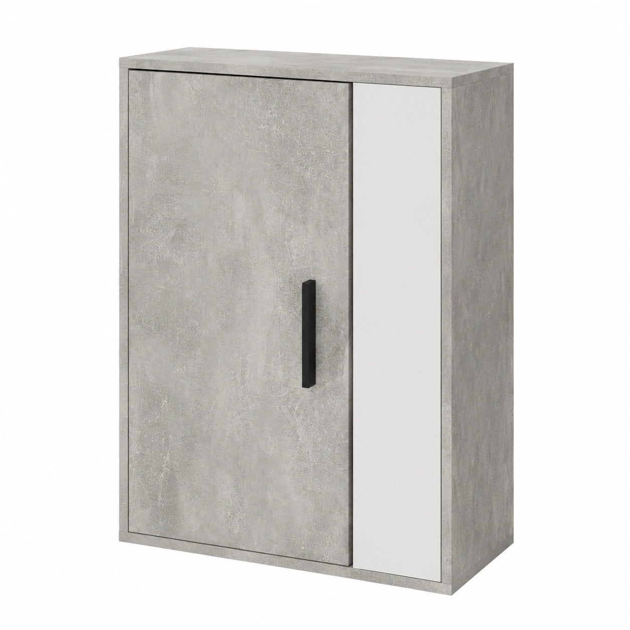 Vicco Berno Hängeschrank, Betonoptik/Weiß, 50,1 x 78,4 cm, vielseitiger Stauraum, für Wandmontage
