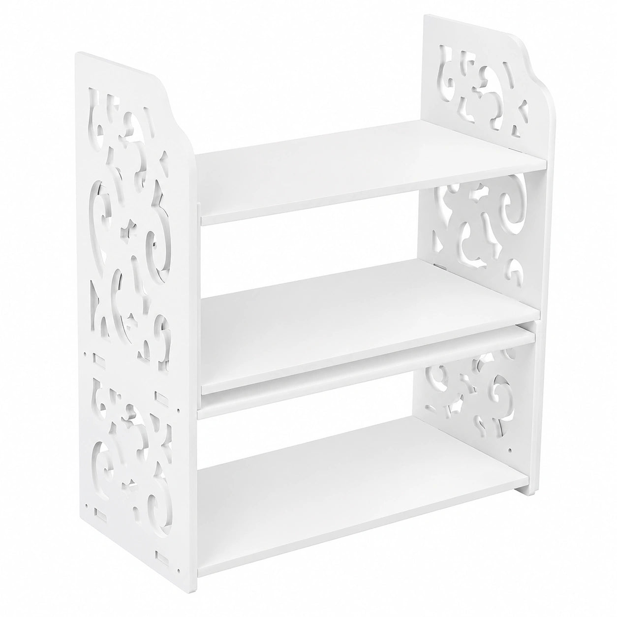 Erweiterbares NUOBESTY Bücherregal aus Holz für Büro und Zuhause