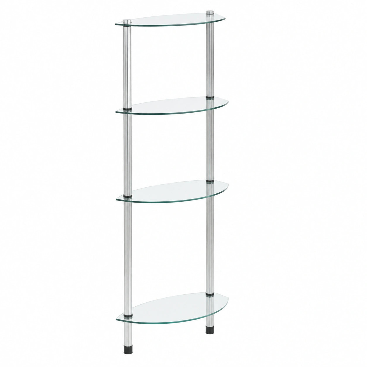 Moderner Glas-Pflanzenständer, 5 Ebenen, transparent, für Wohn- und Schlafzimmer