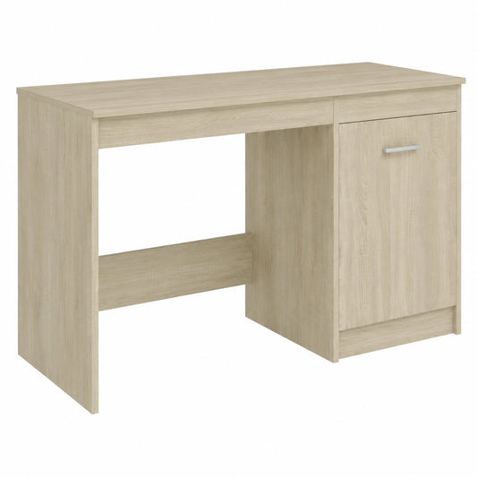 Moderner Schreibtisch mit Schrank Sonoma-Eiche 100x50x76cm