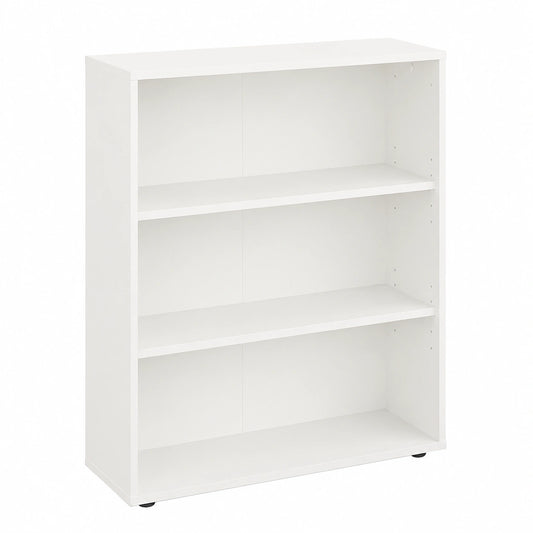 Weißes KOMTO Regal 80 cm - Flexibles Bücherregal mit Verstellbaren Böden
