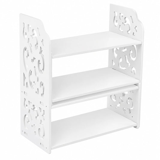 Erweiterbares NUOBESTY Bücherregal aus Holz für Büro und Zuhause