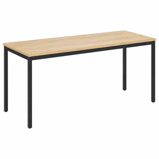 Moderner Schreibtisch 160x80x75cm, Eiche, TÜV/GS-zertifiziert, einfacher Aufbau, Vielseitiger Tisch für Büro, Küche und Gaming